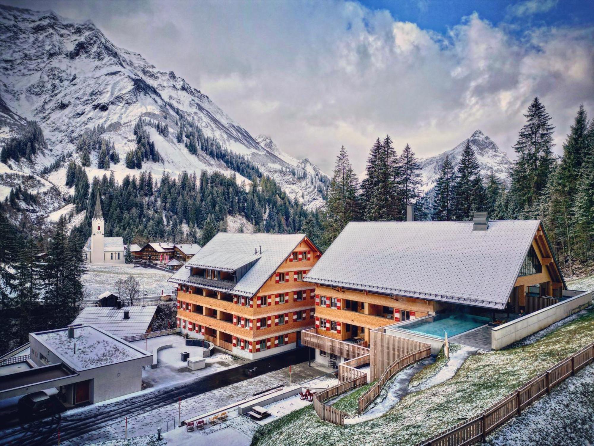 Berghaus Schroecken - Hotel Apartments Spa Eksteriør billede