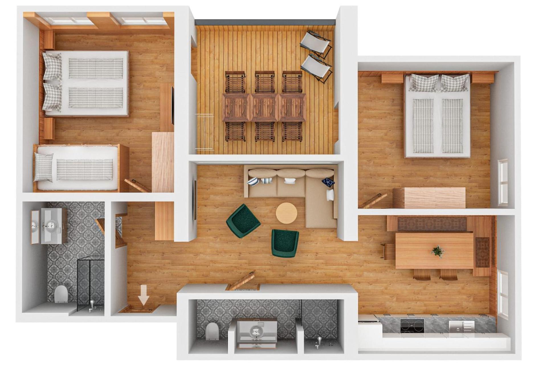 Berghaus Schroecken - Hotel Apartments Spa Eksteriør billede